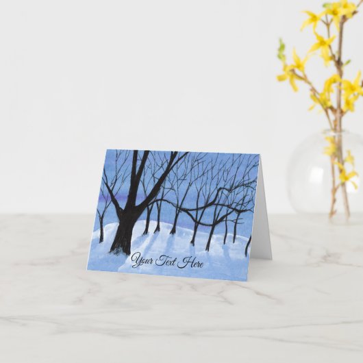 Moon Shadows Karte (Gelbe Blume)