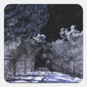 Moon Shadows - Quadratischer Aufkleber (Vorderseite)