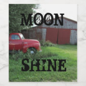 "Moon Shine" Flaschenetikett Weinetikett (Einzelnes Label)