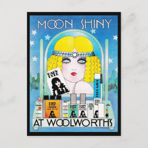 Moon Shiny Vintag Woolworth Baby Doll Feiertagspostkarte