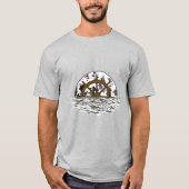Moon Ship Lenkrad T-Shirt (Vorderseite)