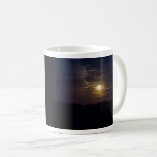 Moon Silhouette Coffee Mug Kaffeetasse (VorderseiteRechts)