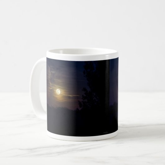 Moon Silhouette Coffee Mug Kaffeetasse (Vorderseite Links)