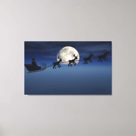 Moon Silhouette Leinwanddruck (Vorderseite)