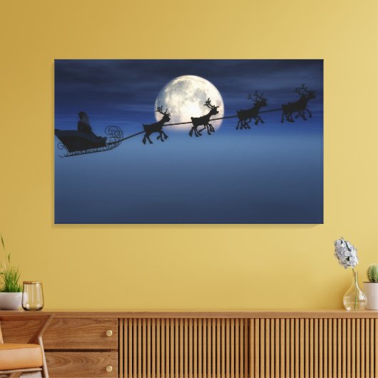 Moon Silhouette Leinwanddruck (Insitu (Wohnzimmer))