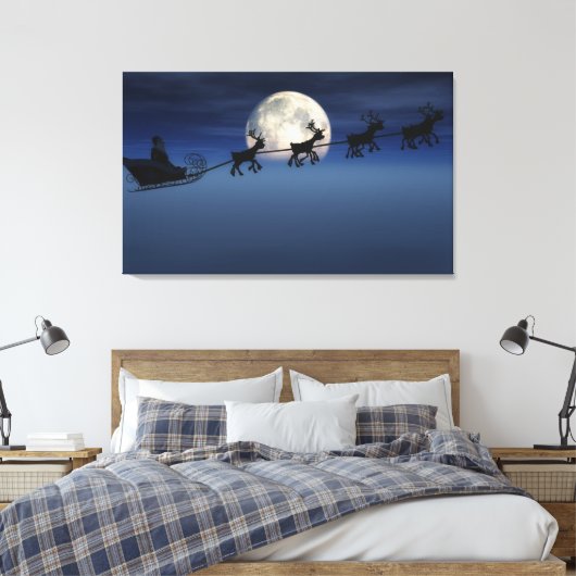 Moon Silhouette Leinwanddruck (Insitu (Schlafzimmer))
