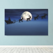 Moon Silhouette Leinwanddruck (Insitu (Holzboden))