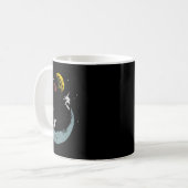 Moon Skater Skating - Skateboardfahren Kaffeetasse (Vorderseite Links)