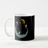 Moon Skater Skating - Skateboardfahren Kaffeetasse (Links)