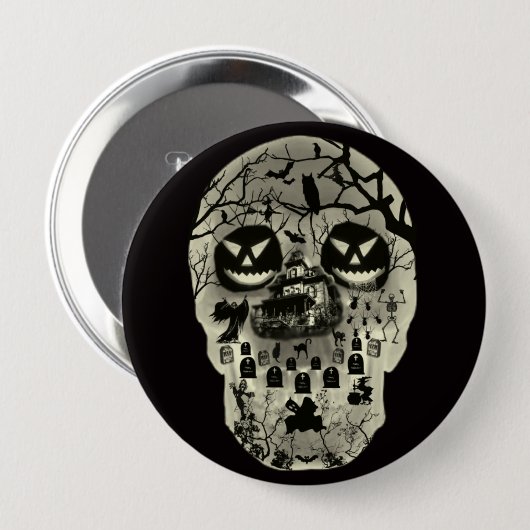 Moon Skull Button (Vorne & Hinten)