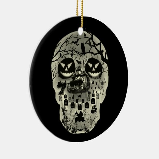 Moon Skull Ornament (Rechts)