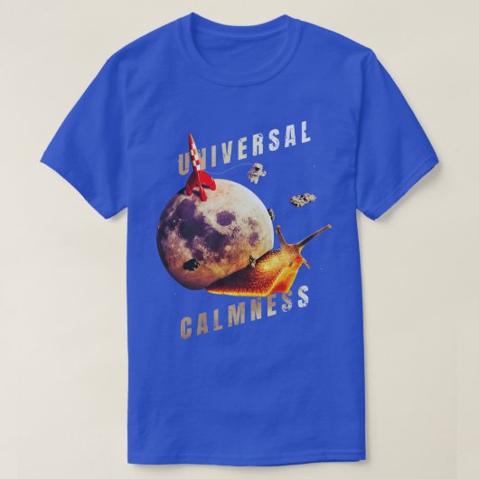 Moon Snail in Space Universal Calmness Space Snail T-Shirt (Design vorne)