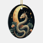 Moon Snake stars Keramik Ornament (Rechts)