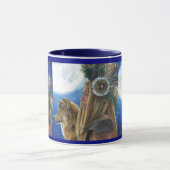 Moon Song Mug Viking Mug Wolf Mug Native American Tasse (Zentrum)