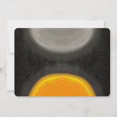 Moon Space Galaxy Birthday Handgezeichnete Einladu Einladung (Rückseite)