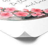 Moon Spring Blume Baby Girl Kinderzimmer Poster (Ecke)