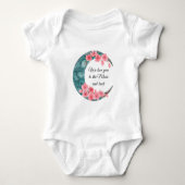 Moon Spring Blume Baby Kinderzimmer Poster Strampler (Vorderseite)