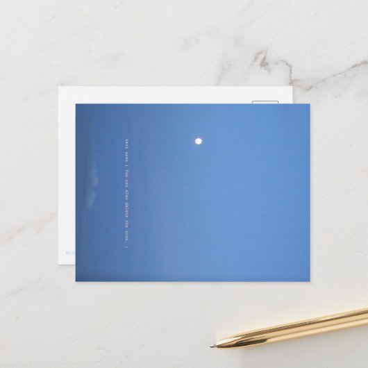 Moon Stairs Postkarte (Vorderseite/Rückseite Beispiel)