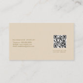 Moon Star Handmade Juwelier Imitate Gold Visitenkarte (Rückseite)