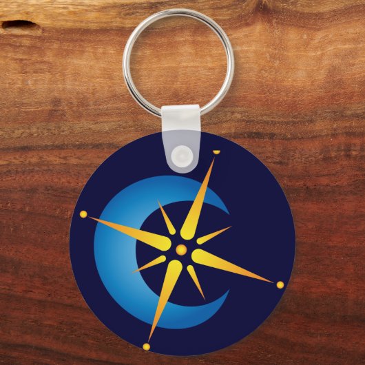 Moon & Star Schlüsselanhänger (Vorderseite)