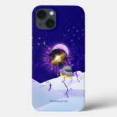 Moon Star Snown Landschaft Alien Raumschiff Modern Case-Mate iPhone Hülle (Rückseite)