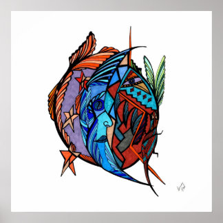 Moon Star Spirit Reproduction Poster