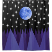 Moon Starlight Duschvorhang (Vorderseite)