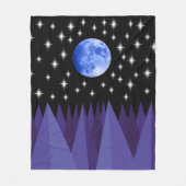 Moon Starlight Fleece Blanket (Vorderseite)