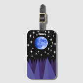 Moon Starlight Gepäcktag Gepäckanhänger (Vorderseite Vertikal)