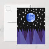 Moon Starlight Postkarte (Vorne/Hinten)