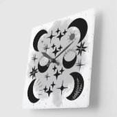 MOON & STARS Acrylwand Quadratische Wanduhr (Winkel)