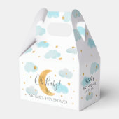 Moon & Stars Baby Dusche blaue Wolken Geschenkschachtel (Vorderseite)