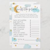 Moon & Stars Babydusche Wolken Rate den Preis (Vorne/Hinten)