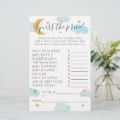 Moon & Stars Babydusche Wolken Rate den Preis (Stehend Vorderseite)