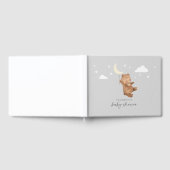 Moon Stars Bear Baby Dusche Gästebuch (Voll)