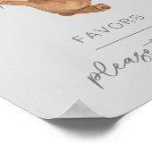 Moon Stars Bear Baby Duwer Favorit Schild (Ecke)