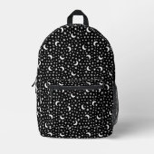 Moon & Stars Bedruckter Rucksack (Vorderseite)