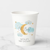 Moon & Stars blaue Wolken Kinderdusche