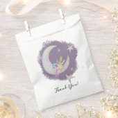 Moon Stars Blume Lavender Danke Kinderdusche Geschenktütchen (Ausgeschnitten)