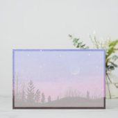 Moon & Stars Briefpapier (Stehend Vorderseite)