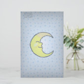 Moon & Stars Briefpapier (Stehend Vorderseite)