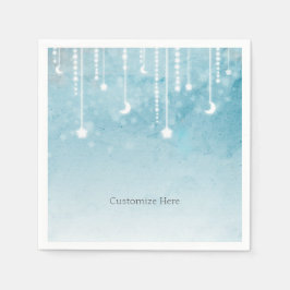 Moon & Stars Celestial Baby Dusche Party Serviette