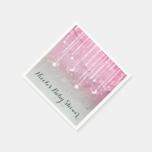 Moon & Stars Celestial Baby Dusche Party Serviette (Ecke)