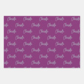 Moon Stars Celestial BoHo Tween Geschenk 3 Geschenkpapier Set (Vorderseite 2)