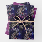 Moon Stars Celestial BoHo Tween Geschenk 3 Geschenkpapier Set (Beispiel)