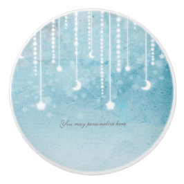 Moon & Stars Celestial Hangglühen Keramikknauf