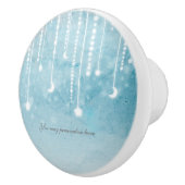 Moon & Stars Celestial Hangglühen Keramikknauf (Rechts)