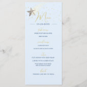 Moon Stars Celestial Night Elegantes Hochzeitsmenü Programm (Vorderseite)