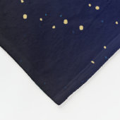 Moon Stars Celestial Sky Abend Fleecedecke (Ecke)