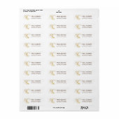 Moon Stars Celestitical Night Sky White (Vorne)